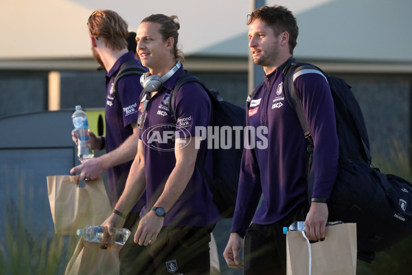 AFL 2020 Media - Fremantle Depart for the Gold Coast - 750579