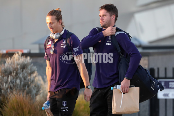 AFL 2020 Media - Fremantle Depart for the Gold Coast - 750586