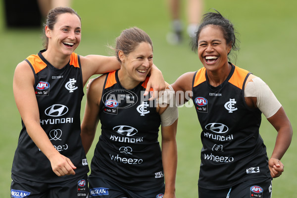 AFLW 2021 Training - Carlton v St Kilda Practice Match - A-18897928