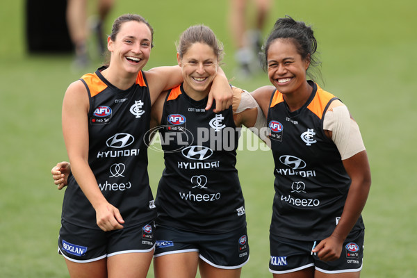 AFLW 2021 Training - Carlton v St Kilda Practice Match - A-18897935