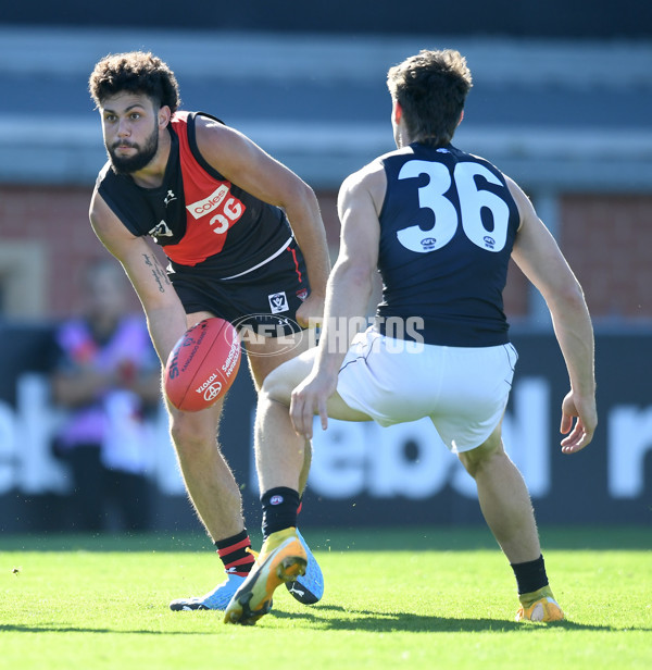 VFL 2021 Round 03 - Essendon v Carlton - 842115