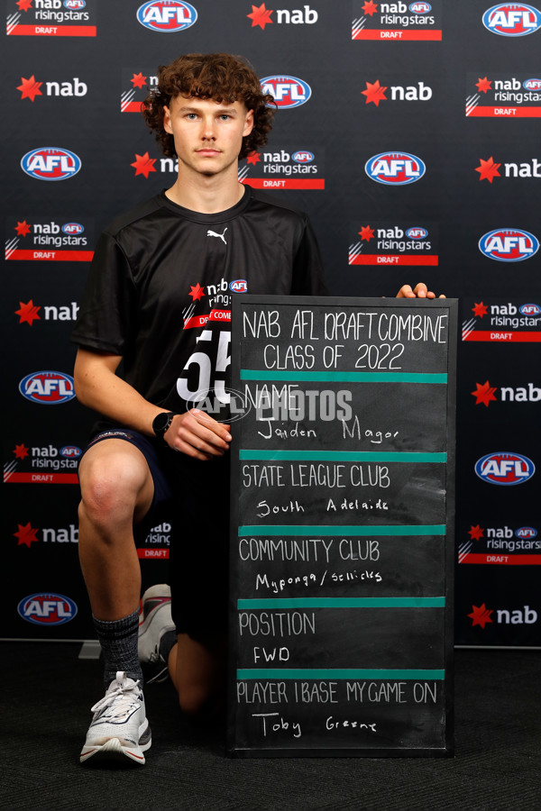 AFL 2022 Media - National Draft Combine Headshots - 1015700