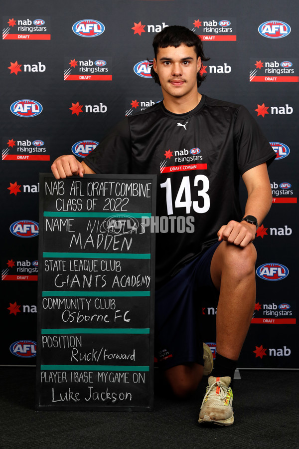 AFL 2022 Media - National Draft Combine Headshots - 1015657