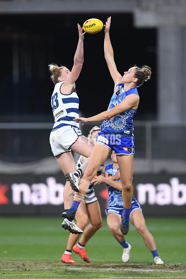 AFLW 2022 S7 First Elimination Final - Geelong v North Melbourne - 1021037