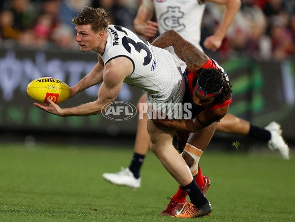 AFL 2022 Round 22 - Melbourne v Carlton - 991591