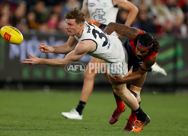 AFL 2022 Round 22 - Melbourne v Carlton - 991592