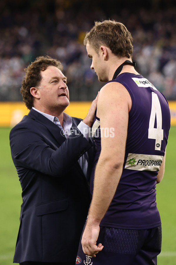AFL 2022 Round 22 - Fremantle v West Coast - 992123