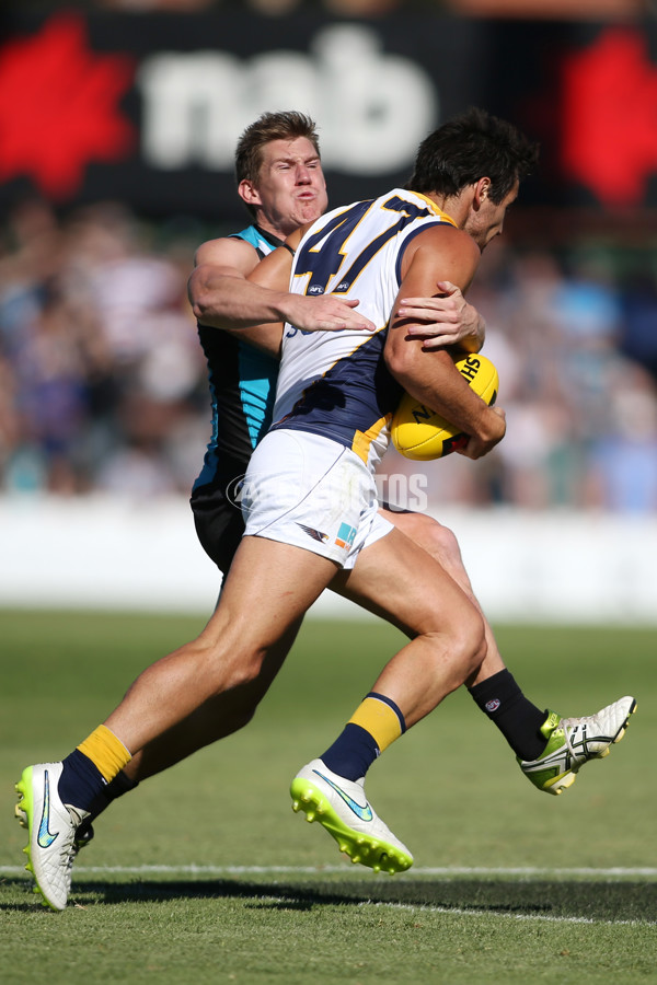 AFL 2015 NAB Challenge - Port Adelaide v West Coast - 361569