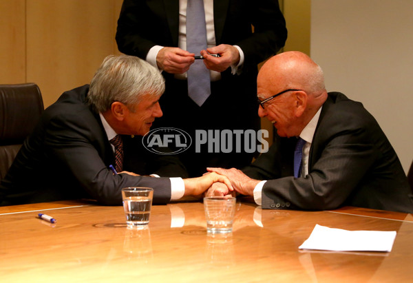 AFL 2015 Media - AFL Broadcast Rights Press Conference - 397168