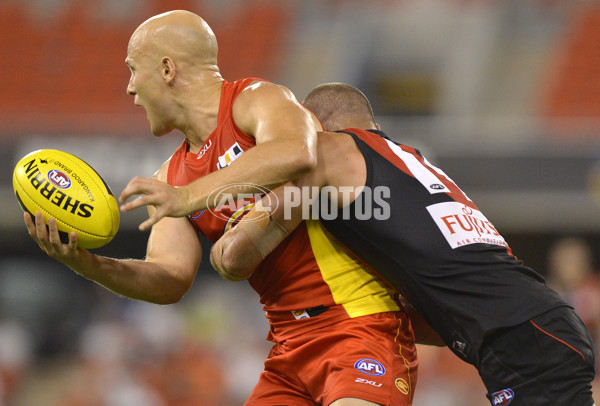 AFL 2014 NAB Challenge - Gold Coast v Essendon - 313685