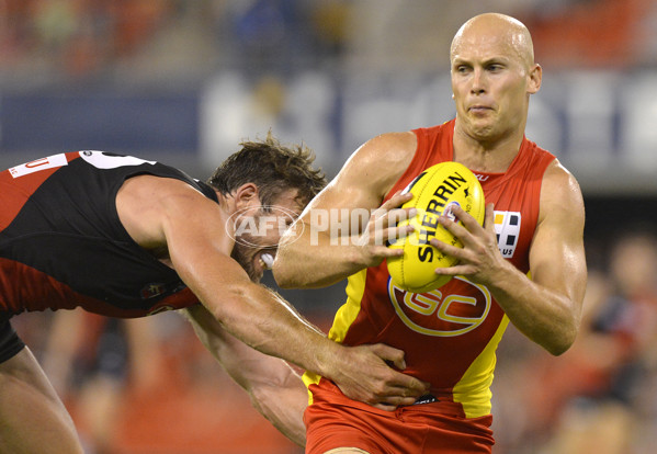 AFL 2014 NAB Challenge - Gold Coast v Essendon - 313684