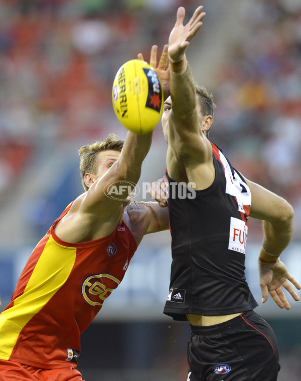 AFL 2014 NAB Challenge - Gold Coast v Essendon - 313707
