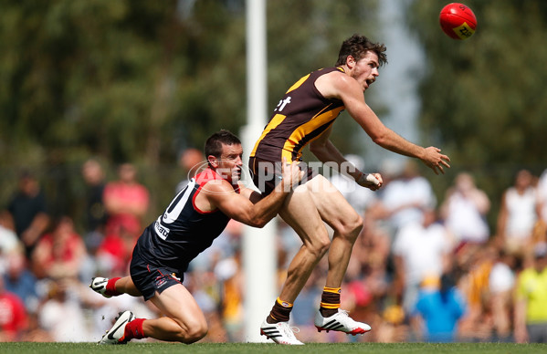 AFL 2014 Practice Match - Melbourne v Hawthorn - 316307