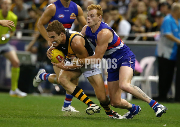 AFL 2014 Rd 03 - Western Bulldogs v Richmond - 320009