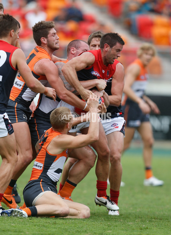 AFL 2014 Rd 03 - GWS Giants v Melbourne - 320592