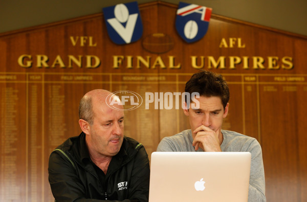 AFL 2014 Media - Umpiring Dept - Behind the Scenes - 340249