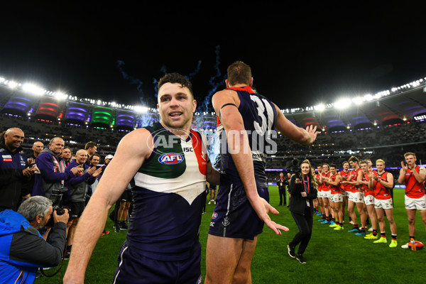 AFL 2019 Round 22 - Fremantle v Essendon - 706974