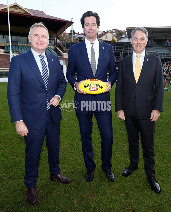 AFL 2023 Media - Tasmanian Team Announcement - A-29427848