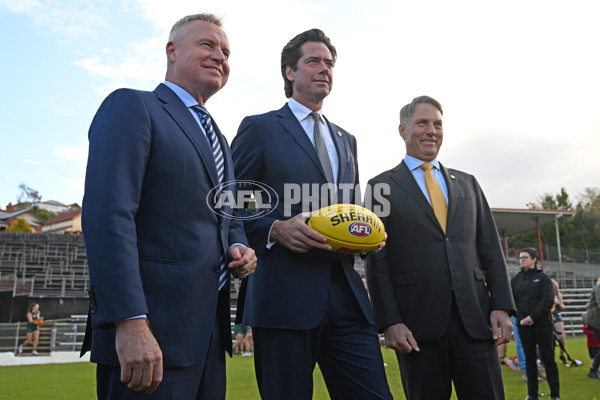AFL 2023 Media - Tasmanian Team Announcement - A-29468476