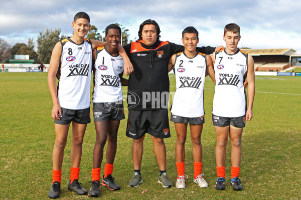 AFL 2019 Media - Flying Boomerangs v World Team - 693033