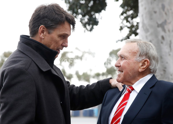 AFL 2018 Media - Bob Skilton Sculpture Unveiling - 614356