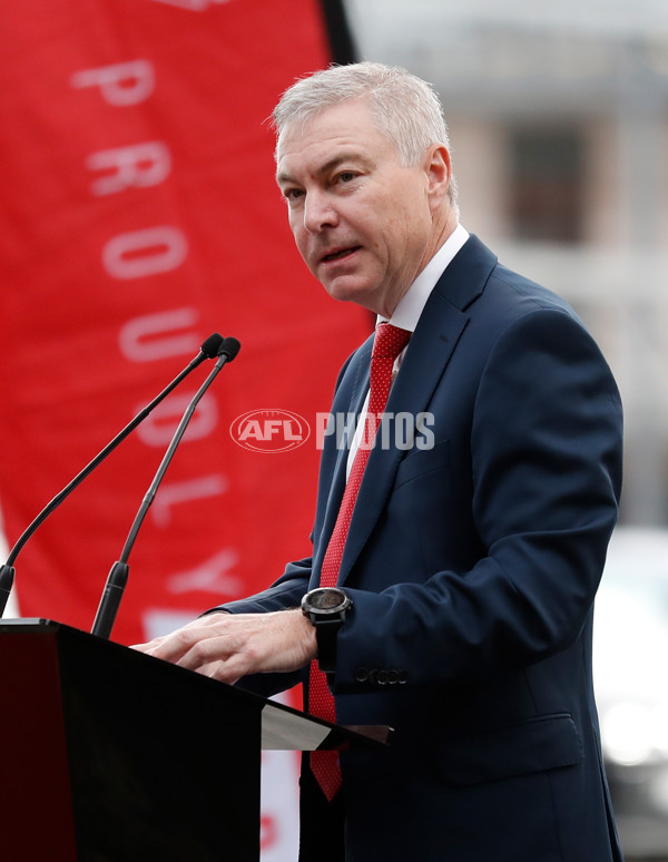 AFL 2018 Media - Bob Skilton Sculpture Unveiling - 614387