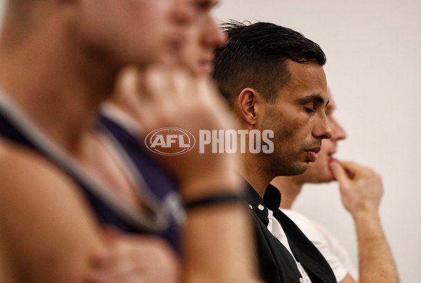 AFL 2018 Media - Fremantle Team Meeting - 623699