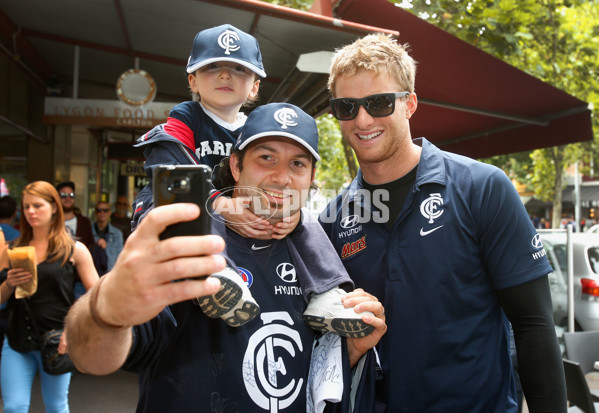 AFL 2013 Media - Blues in Lygon Street - 274550