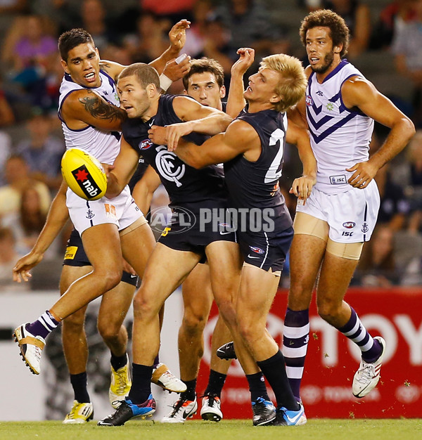 AFL 2013 NAB Cup Rd 02 - Carlton v Fremantle - 276975