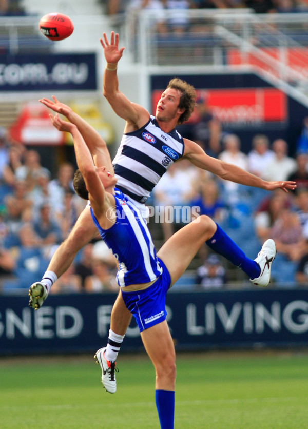 AFL 2013 NAB Cup Rd 03 - Geelong v North Melbourne - A-32692865