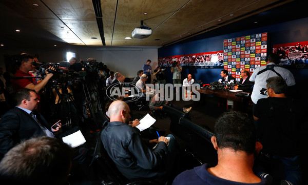 AFL 2013 Media - Melbourne Press Conference 090413 - 281964