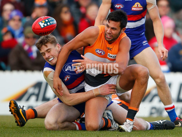 AFL 2013 Rd 15 - GWS Giants v Western Bulldogs - 293647