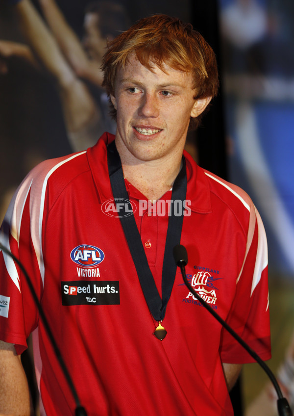 AFL 2013 Media - TAC Cup Morrish Medal Award - 302978