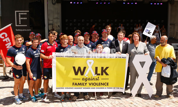 AFL 2013 Media - MFC Walk Against Family Violence - 308325