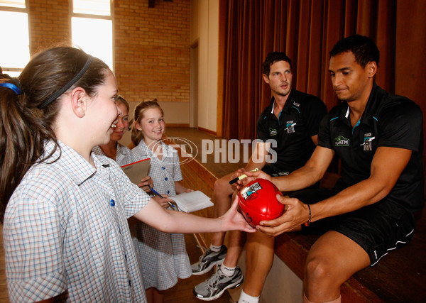 AFL 2011 Media - Port Adelaide Community Camp - 222817