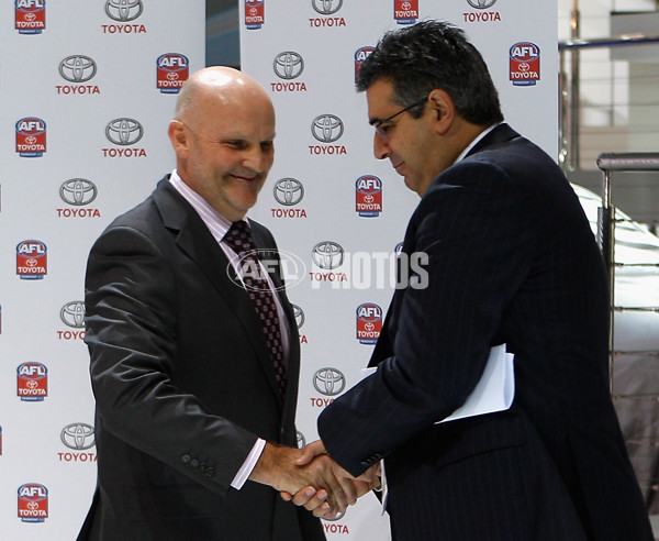 AFL 2011 Media - AFL And Toyota Announce Partnership - 235388