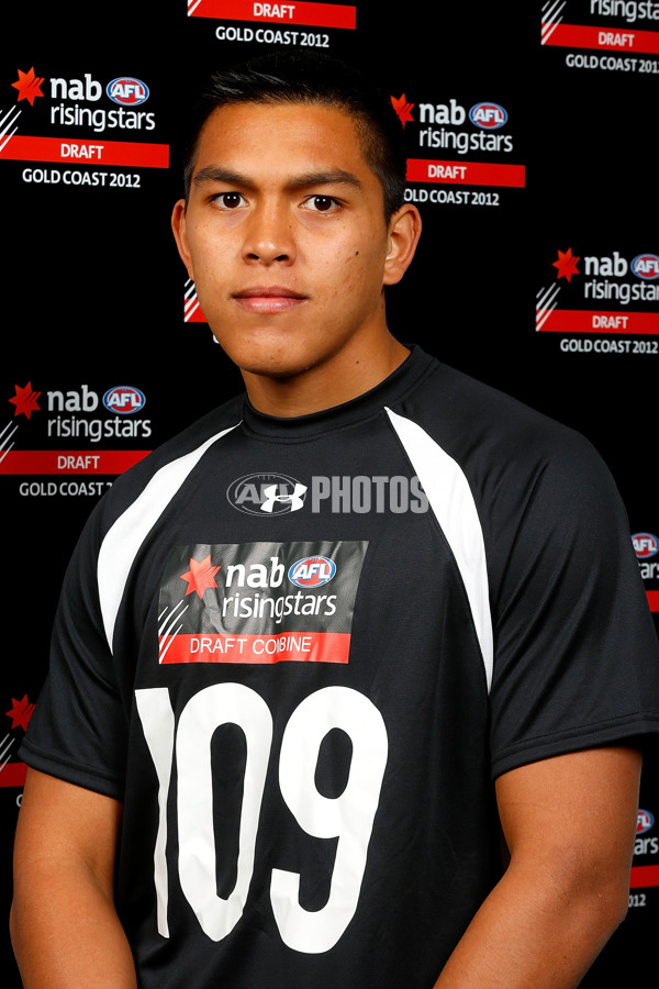 AFL 2012 Media - Draft Combine Headshots - 271925