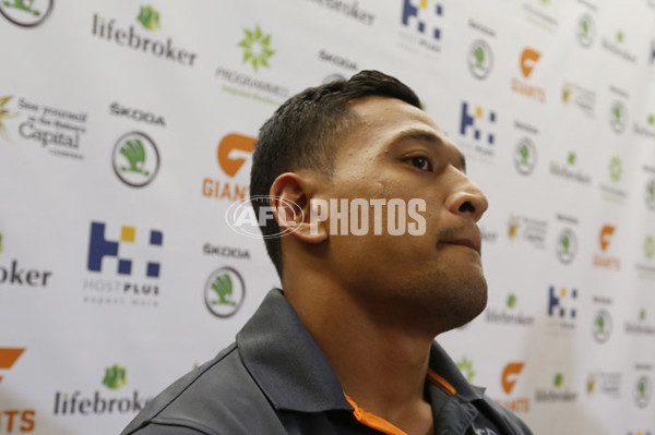 AFL 2012 Media - Israel Folau Press Conference - 272378