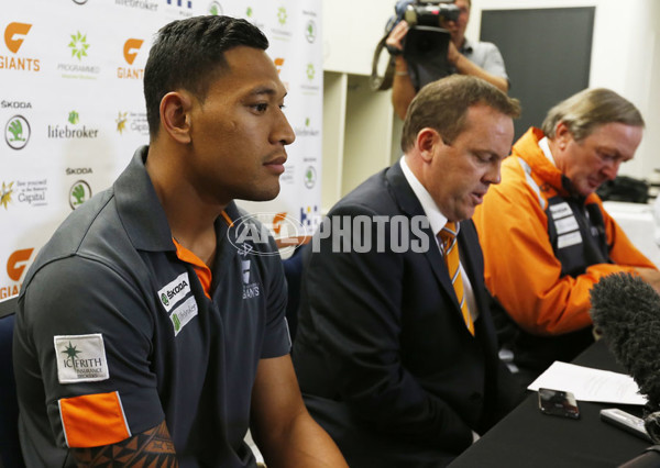 AFL 2012 Media - Israel Folau Press Conference - 272377