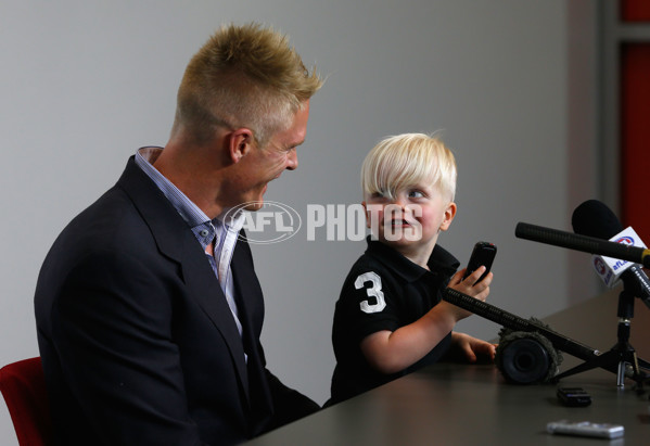 AFL 2012 Media - Adam McPhee Retirement Announcement - 272784