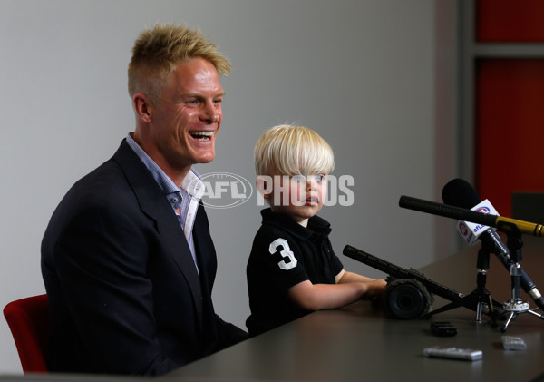 AFL 2012 Media - Adam McPhee Retirement Announcement - 272785