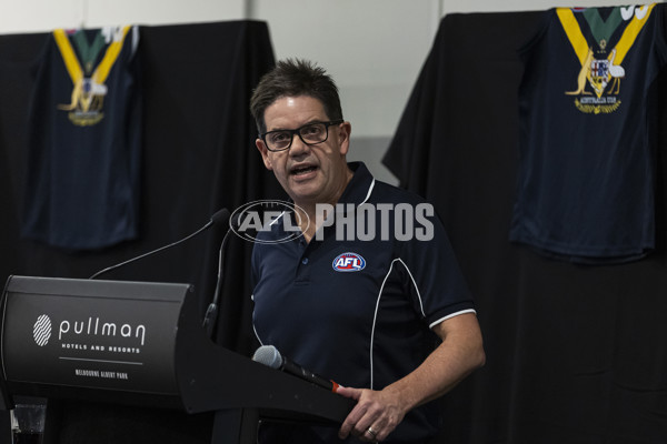 AFL 2023 Media - AFL Academy Jumper Presentation - A-35594283