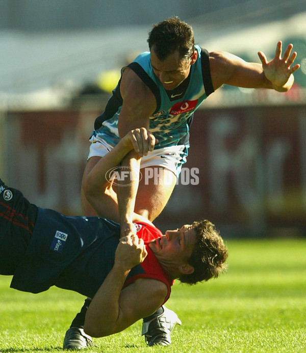 AFL 2004 Rd 4 - Melbourne v Port Adelaide - A-35618385