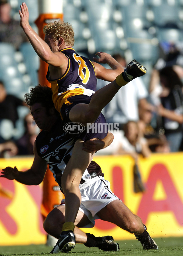 AFL 2004 Wizard Cup Rd 1 - West Coast Eagles v Collingwood - 116529