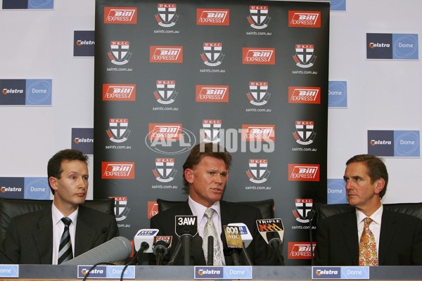 AFL 2006 Media - St Kilda and Fremantle Match Verdict Press Conference 030506 - A-36557789