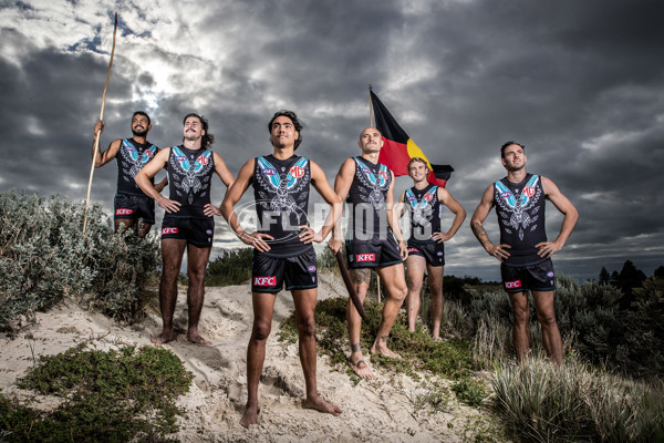 AFL 2023 Media - Port Adelaide Indigenous Guernsey - A-36941988