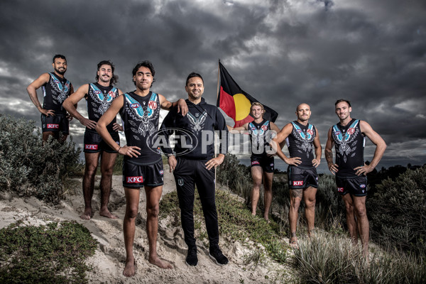 AFL 2023 Media - Port Adelaide Indigenous Guernsey - A-36941990