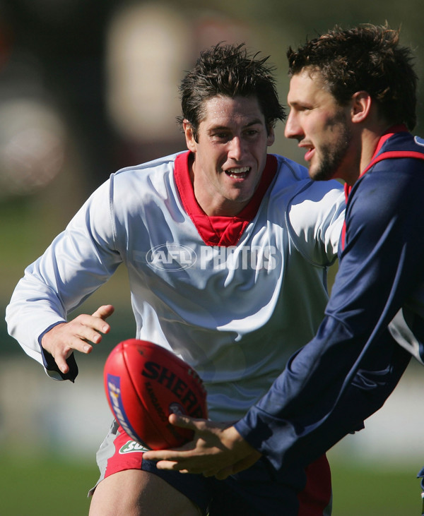 AFL 2004 Media - Melbourne Training 280604 - A-37011053