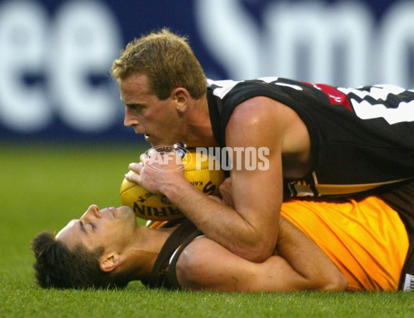AFL 2002 Wizard Cup Match - Hawthorn v Collingwood - 131596