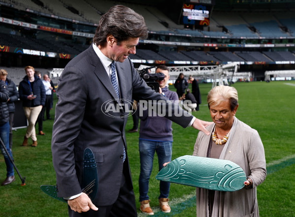 AFL 2023 Media - Sir Doug Nicholls Round Launch - A-37940289